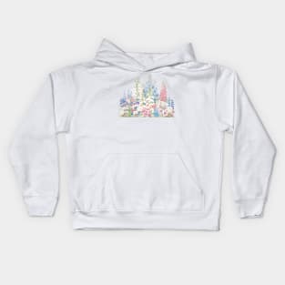 beautiful secret garden ink and watercolor Kids Hoodie